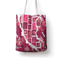 Hawaii Japanese Culture Pink Tote Bag Spring Cranes Aloha Pattern