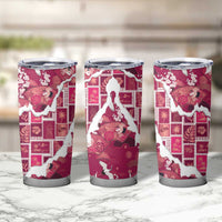 Hawaii Japanese Culture Pink Tumbler Cup Spring Cranes Aloha Pattern LT01 - Polynesian Pride