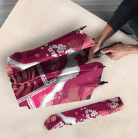 Hawaii Japanese Culture Pink Umbrella Spring Cranes Aloha Pattern LT01 - Polynesian Pride