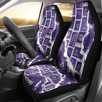 Hawaii Japanese Culture Purple Car Seat Cover Spring Cranes Aloha Pattern LT01 - Polynesian Pride