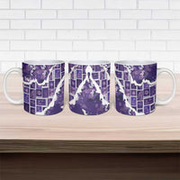 Hawaii Japanese Culture Purple Ceramic Mug Spring Cranes Aloha Pattern LT01 - Polynesian Pride