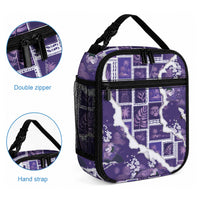 Hawaii Japanese Culture Purple Lunch Bag Spring Cranes Aloha Pattern LT01 - Polynesian Pride