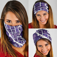 Hawaii Japanese Culture Purple Neck Gaiter Spring Cranes Aloha Pattern LT01 - Polynesian Pride