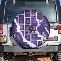 Hawaii Japanese Culture Purple Spare Tire Cover Spring Cranes Aloha Pattern LT01 Purple - Polynesian Pride