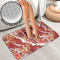 Hawaii Japanese Culture Red Bathroom Set Spring Cranes Aloha Pattern LT01 - Polynesian Pride