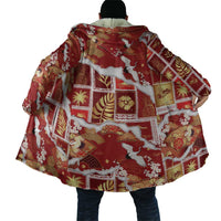 Hawaii Japanese Culture Red Cloak Spring Cranes Aloha Pattern LT01 - Polynesian Pride