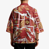 Hawaii Japanese Culture Red Kimono Spring Cranes Aloha Pattern LT01 - Polynesian Pride