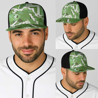 Hawaii Japanese Culture Sage Green Baseball Net Cap Spring Cranes Aloha Pattern LT01 - Polynesian Pride