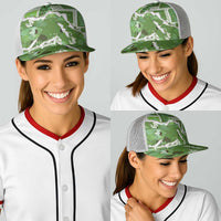 Hawaii Japanese Culture Sage Green Baseball Net Cap Spring Cranes Aloha Pattern LT01 - Polynesian Pride