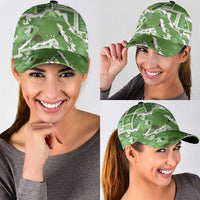 Hawaii Japanese Culture Sage Green Classic Cap Spring Cranes Aloha Pattern LT01 - Polynesian Pride