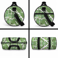 Hawaii Japanese Culture Sage Green Duffle Bag Spring Cranes Aloha Pattern LT01 - Polynesian Pride