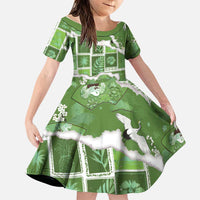 Hawaii Japanese Culture Sage Green Family Matching Short Sleeve Bodycon Dress and Hawaiian Shirt Spring Cranes Aloha Pattern