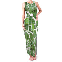 Hawaii Japanese Culture Sage Green Family Matching Tank Maxi Dress and Hawaiian Shirt Spring Cranes Aloha Pattern