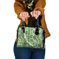 Hawaii Japanese Culture Sage Green Shoulder Handbag Spring Cranes Aloha Pattern LT01 One Size Sage - Polynesian Pride