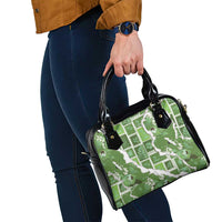 Hawaii Japanese Culture Sage Green Shoulder Handbag Spring Cranes Aloha Pattern LT01 - Polynesian Pride