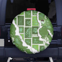 Hawaii Japanese Culture Sage Green Spare Tire Cover Spring Cranes Aloha Pattern LT01 No hole Sage - Polynesian Pride