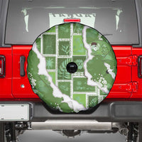 Hawaii Japanese Culture Sage Green Spare Tire Cover Spring Cranes Aloha Pattern LT01 - Polynesian Pride