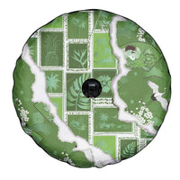 Hawaii Japanese Culture Sage Green Spare Tire Cover Spring Cranes Aloha Pattern LT01 - Polynesian Pride