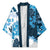 Blue Hibiscus Plumeria Floral Kimono - Polynesian Pride