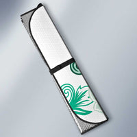 Green Hibiscus Plumeria Floral Auto Sun Shade LT01 - Polynesian Pride