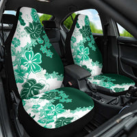 Green Hibiscus Plumeria Floral Car Seat Cover - Polynesian Pride
