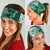 Green Hibiscus Plumeria Floral Neck Gaiter LT01