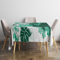 Green Hibiscus Plumeria Floral Tablecloth LT01 - Polynesian Pride