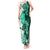Green Hibiscus Plumeria Floral Tank Maxi Dress - Polynesian Pride