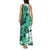 Green Hibiscus Plumeria Floral Tank Maxi Dress - Polynesian Pride