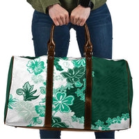 Green Hibiscus Plumeria Floral Travel Bag - Polynesian Pride