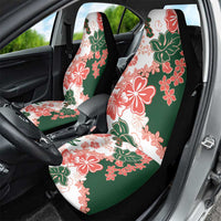 Green Orange Hibiscus Plumeria Floral Car Seat Cover - Polynesian Pride