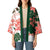 Green Orange Hibiscus Plumeria Floral Kimono - Polynesian Pride