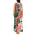Green Orange Hibiscus Plumeria Floral Tank Maxi Dress - Polynesian Pride