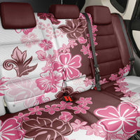 Pink Hibiscus Plumeria Floral Back Car Seat Cover - Polynesian Pride