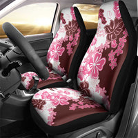 Pink Hibiscus Plumeria Floral Car Seat Cover - Polynesian Pride