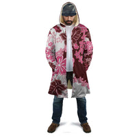 Pink Hibiscus Plumeria Floral Cloak - Polynesian Pride