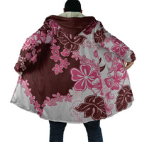 Pink Hibiscus Plumeria Floral Cloak - Polynesian Pride
