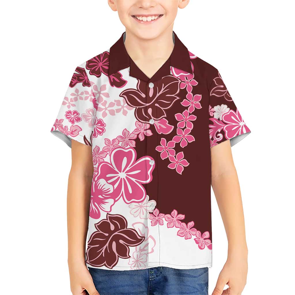 Pink Hibiscus Plumeria Floral Hawaiian Shirt - Polynesian Pride