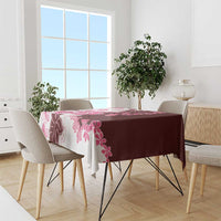 Pink Hibiscus Plumeria Floral Tablecloth LT01 - Polynesian Pride