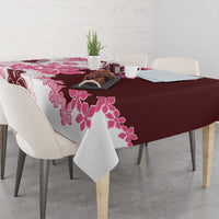 Pink Hibiscus Plumeria Floral Tablecloth LT01 - Polynesian Pride
