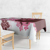 Pink Hibiscus Plumeria Floral Tablecloth LT01 - Polynesian Pride