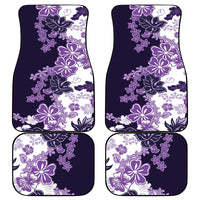 Purple Hibiscus Plumeria Floral Car Mats LT01 - Polynesian Pride