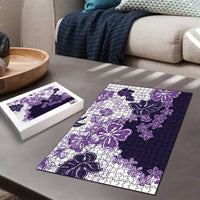 Purple Hibiscus Plumeria Floral Puzzle LT01 - Polynesian Pride