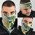 Yelow Teal Hibiscus Plumeria Floral Neck Gaiter LT01