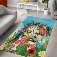 It's 5 o'clock Somewhere Area Rug Hawaiian Tropical Parrots - Polynesian Pride