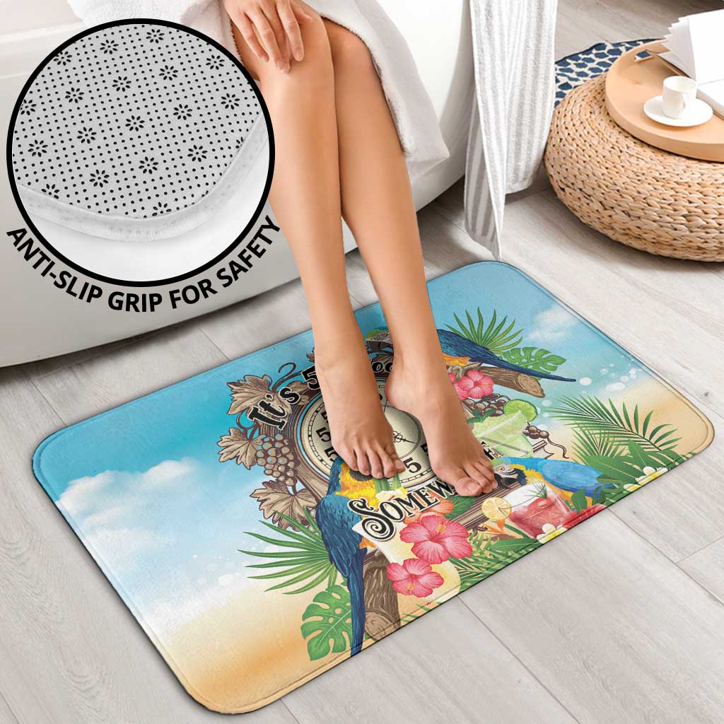 It's 5 o'clock Somewhere Bathroom Set Hawaiian Tropical Parrots - Polynesian Pride