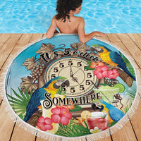 It's 5 o'clock Somewhere Beach Blanket Hawaiian Tropical Parrots LT01 - Polynesian Pride