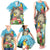 Personalized It's 5 o'clock Somewhere Family Matching Tank Maxi Dress and Hawaiian Shirt Hawaiian Tropical Parrots - Polynesian Pride