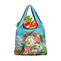 It's 5 o'clock Somewhere Grocery Bag Hawaiian Tropical Parrots LT01 1-pack One Size Blue - Polynesian Pride