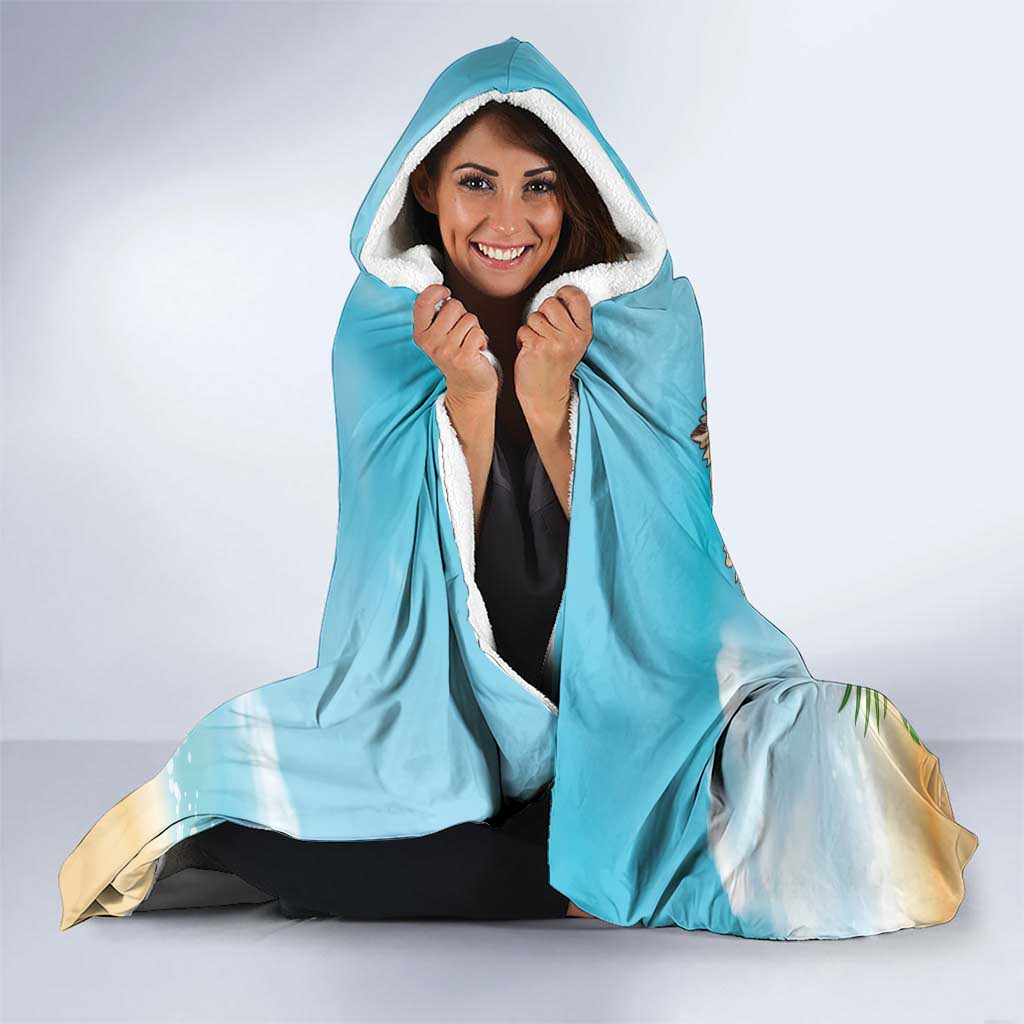 It's 5 o'clock Somewhere Hooded Blanket Hawaiian Tropical Parrots - Polynesian Pride
